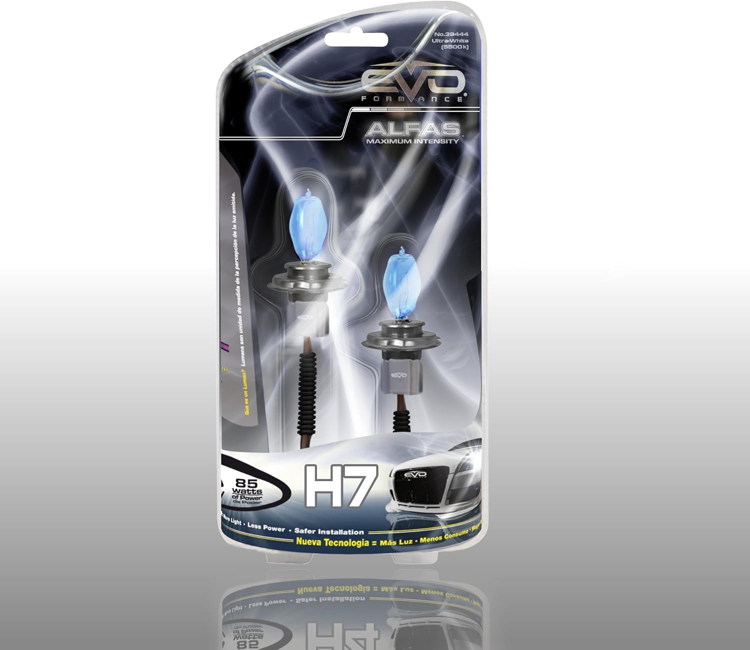 CIPA 93444 EVO Formance Alfas Maximum Intensity H7 Ultra White Halogen Bulbs - Twin Pack