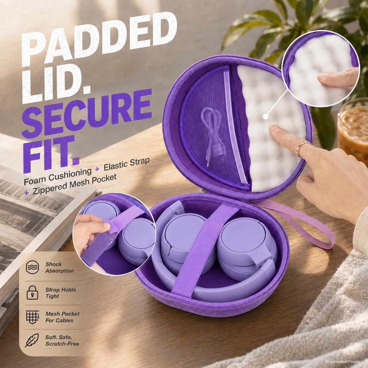 Hard Headphone Case for JBL Tune 770NC/510BT/720BT/520BT/670NC image 3