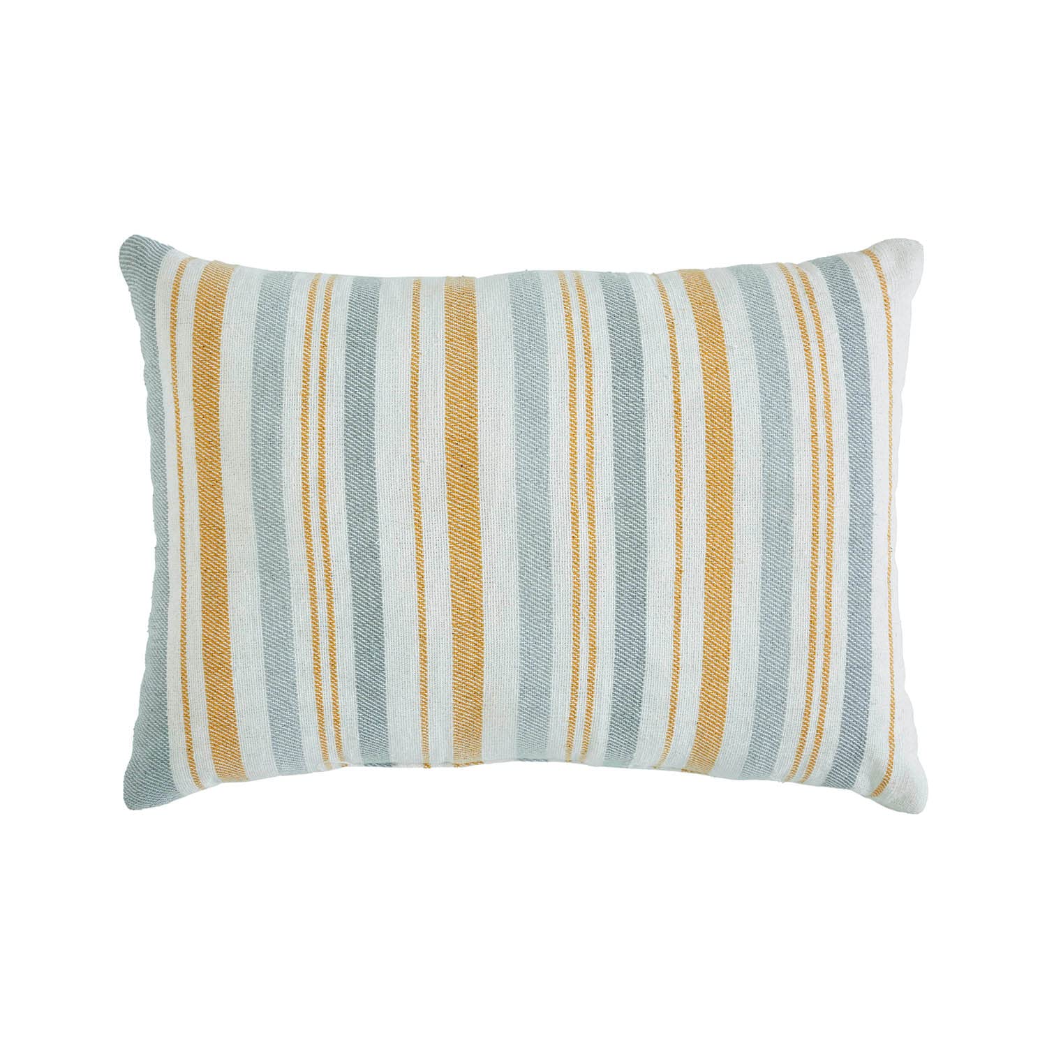 Indigo Ink - Decorative Pillow Woven Stripe Decorative Pillow Throw Pillows for Couch or Bed Boho Home Decor