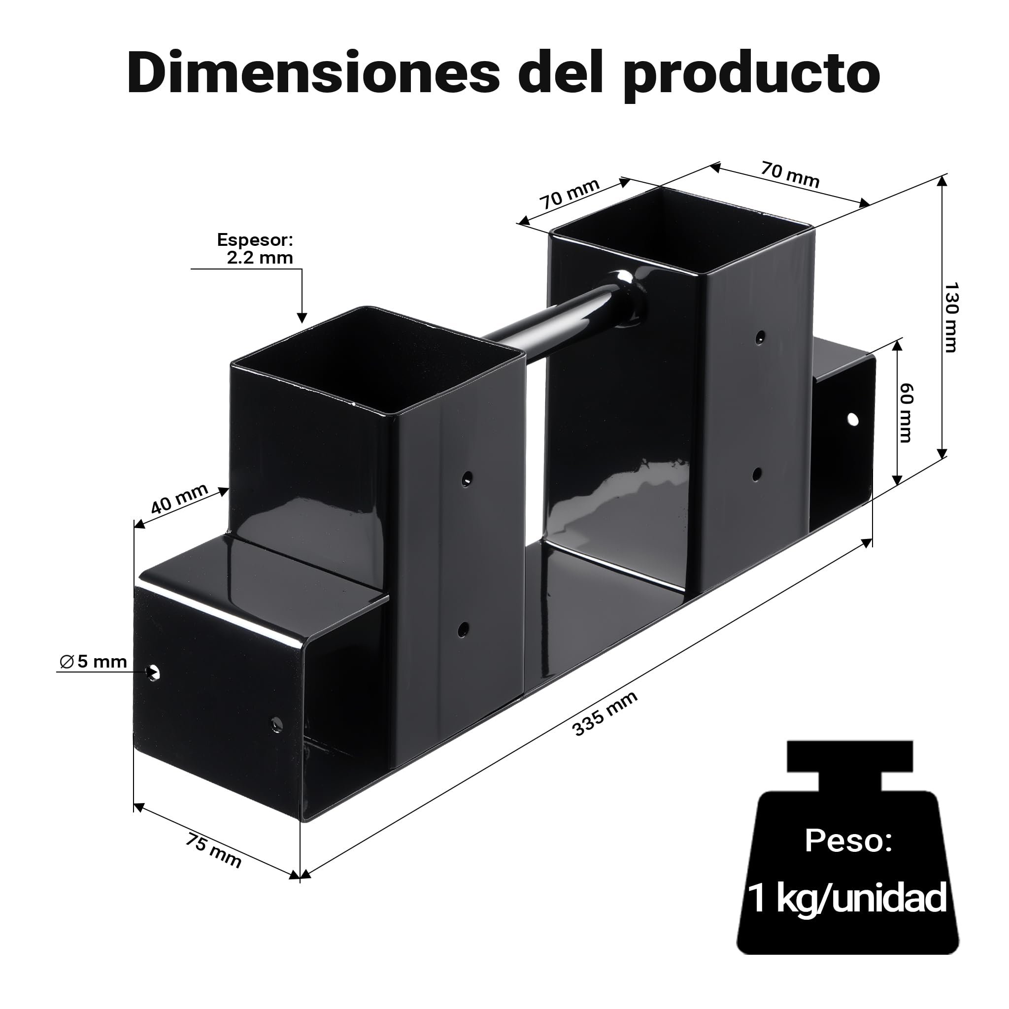 WilTec Soportes ayuda apilar madera leña 2 unidades para chimenea estufa almacenamiento