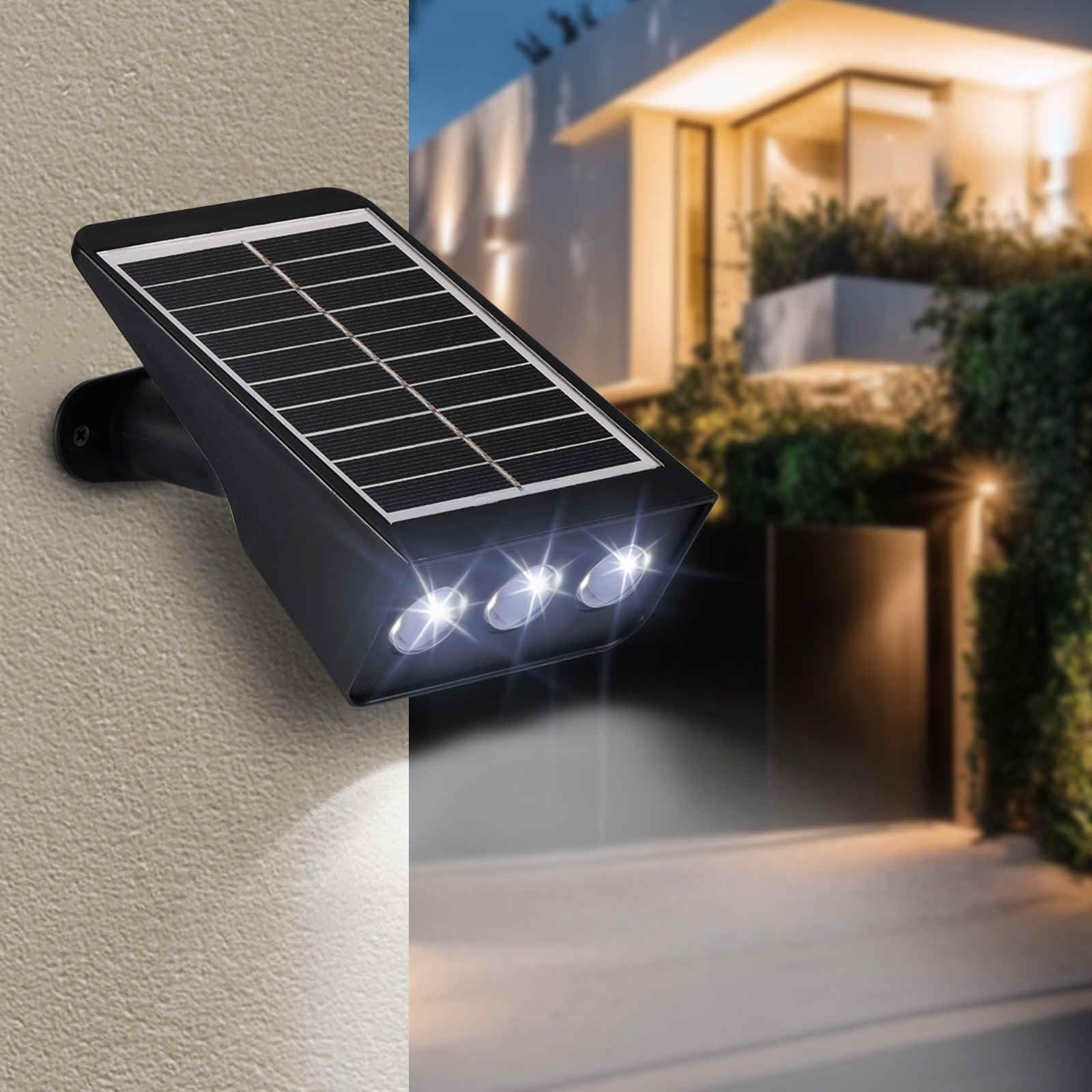 Solar Spot Lights Outdoor, 2 Pack Solar Landscape Spotlights 3 Lighting Modes IP65 Waterproof Adjustable Light House Lights Spot Light for Yard