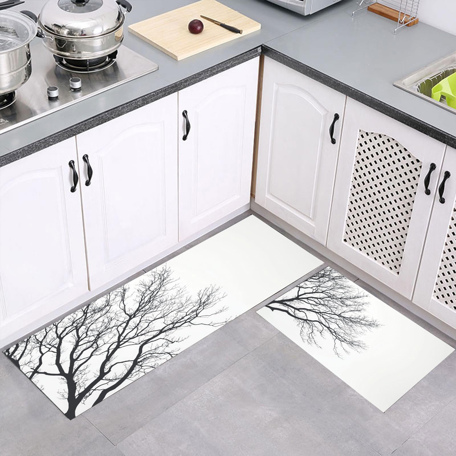 Tapis de cuisine décoration maison chêne pour un intérieur chaleureux
