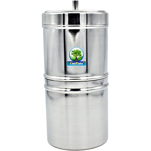 CooPany Stainless Steel Filter Coffee Maker South Indian Fi