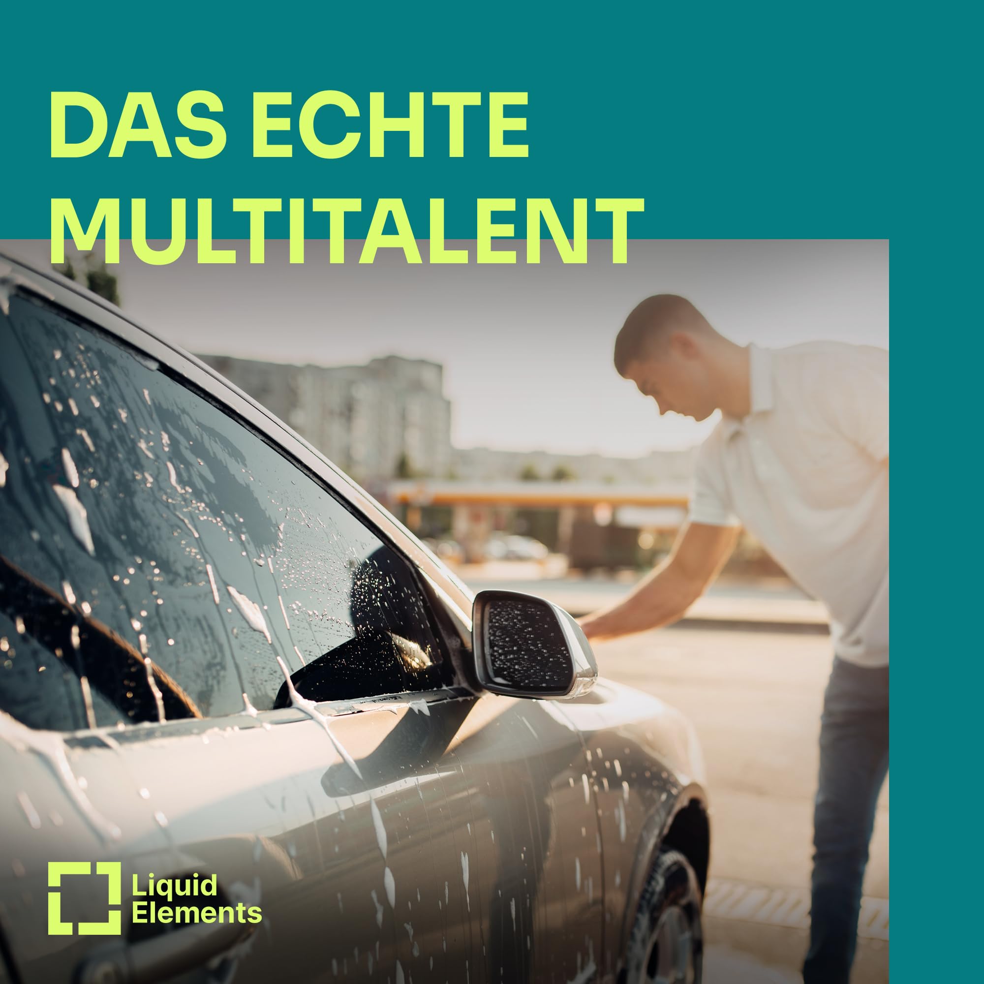 Liquid Elements – Auto Mikrofasertuch Waxer Allround 600 GSM 40x40 cm – Autopflege Allrounder perfekt als Poliertuch, Trockentuch & Putztuch – fusselfrei & oberflächenschonend (5 Stück)