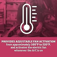 Vista 7 de Flex-A-Lite Controlador de ventilador eléctrico compacto y ajustable y kit de relé con sonda de temperatura roscada, controlador de ventilador