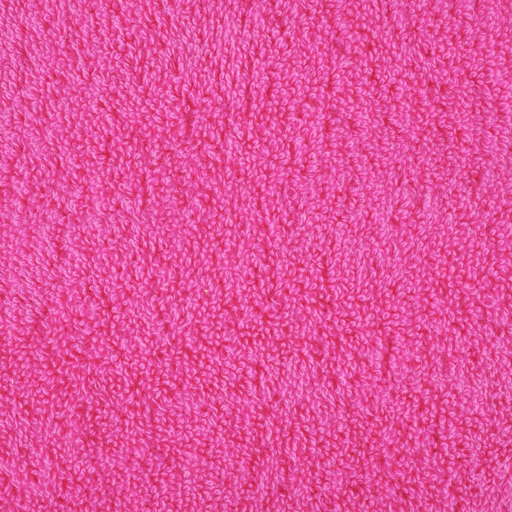 SOLUND - Juego de toallas de baño (10 unidades, 30 x 50 cm, 600 g/m²), color rosa