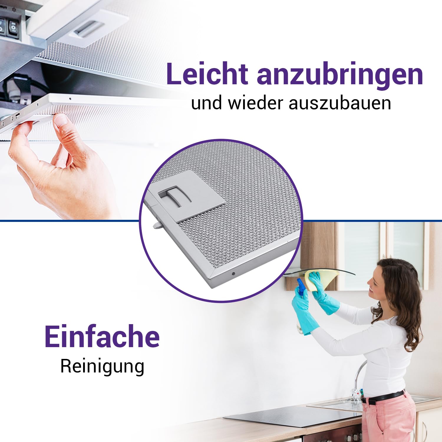 2 Pezzi Alluminio Filtro Antigrasso per Cappa Aspirante Cucina 310 x 250 x 8 mm con Codice Originale 00353110 353110 per Bosch per Siemens - Garanzia di 5 Anni - ONIX TECH
