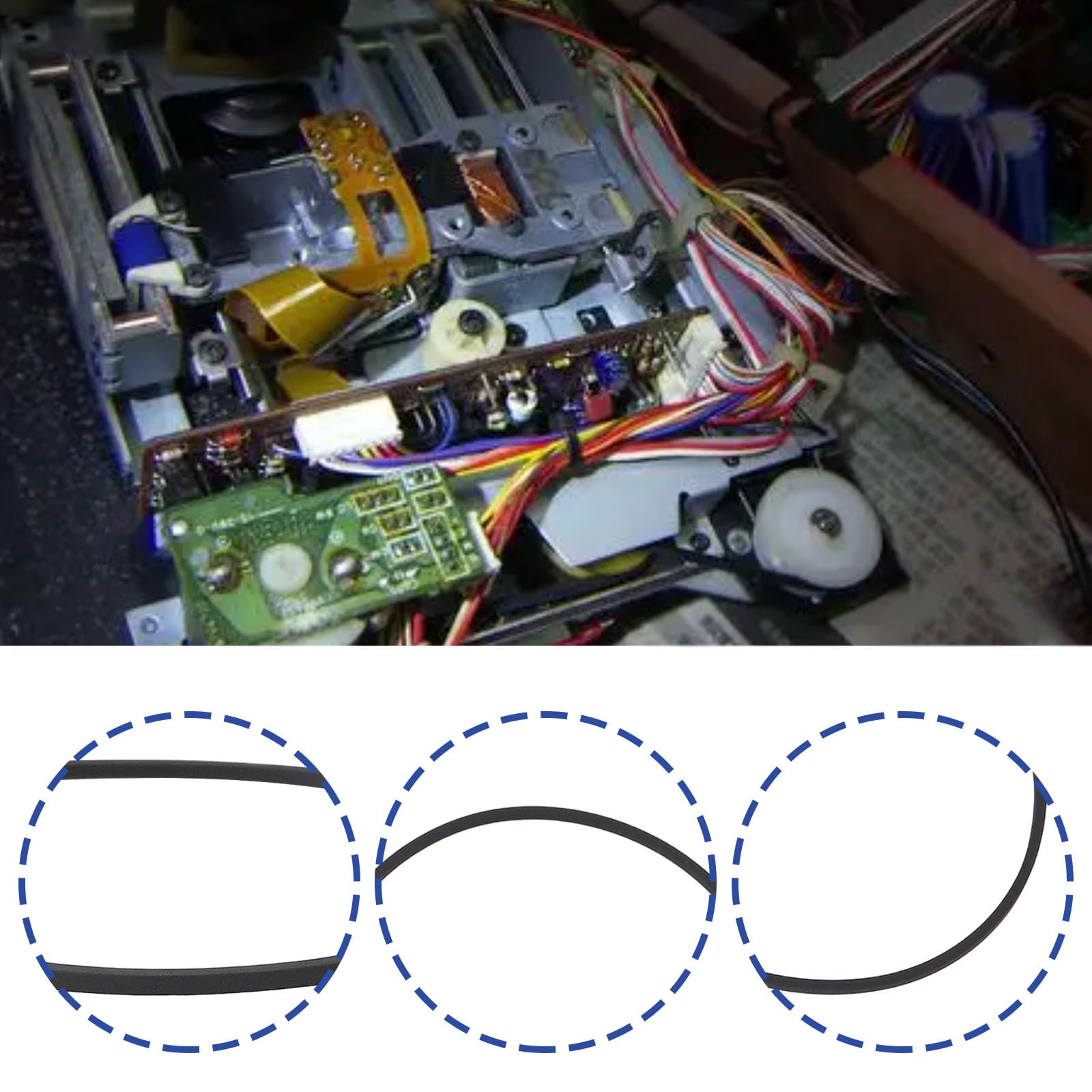 Cinghia Di Trasmissione Per Lettore CD Sony CDP-X505 ES - 38,5 Mm, Ricambio Nuovo
