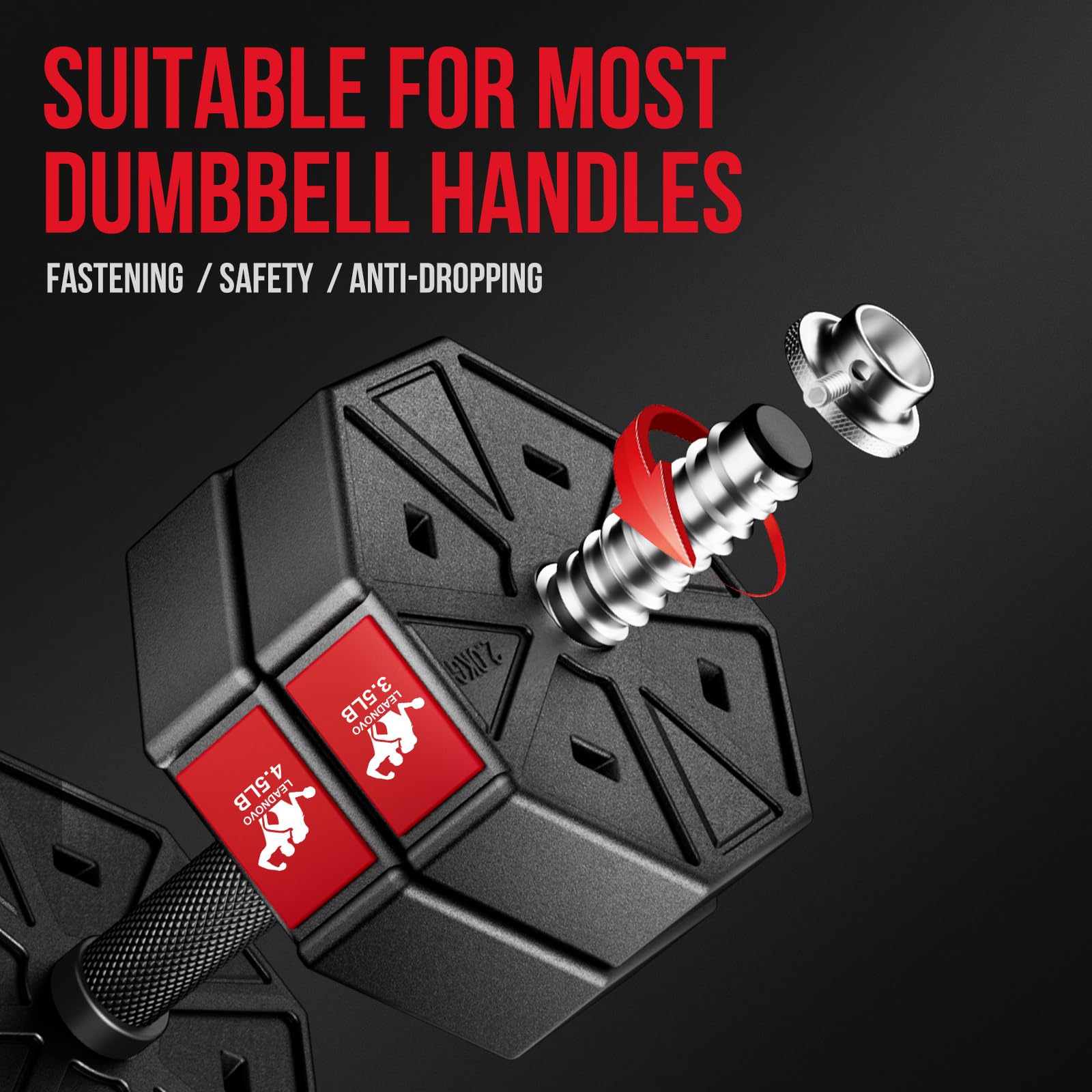 Keppi Adjustable Dumbbell 25lb Single Tray