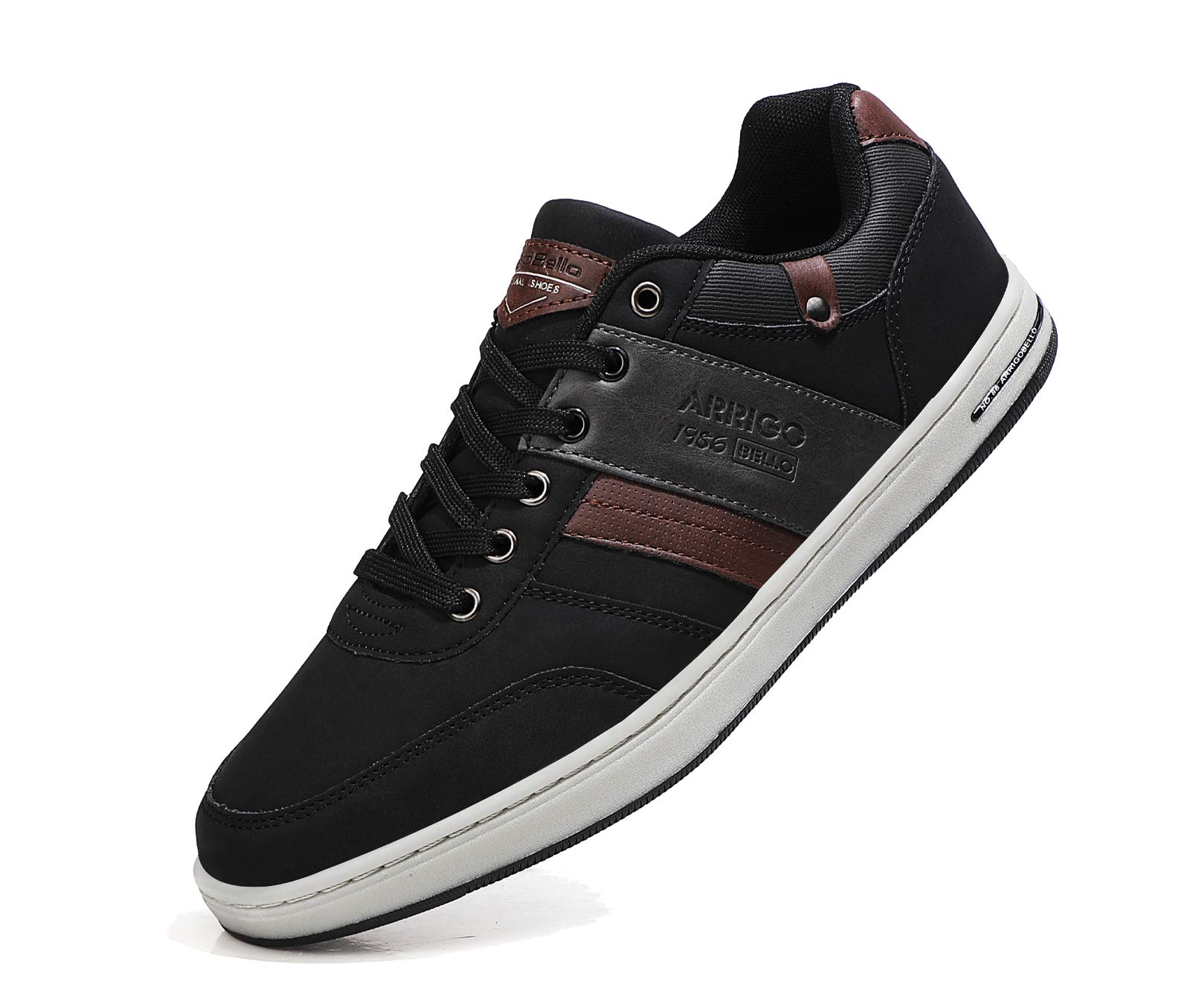 ARRIGO BELLO Freizeitschuhe Herren Sneaker PU Leder Walkingschuhe Atmungsaktive Athletic Formal Classic Sportschuhe Schuhgröße 41-46