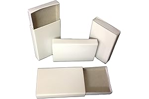 Organize Your Mementos with Plain White Cardboard Match Boxes