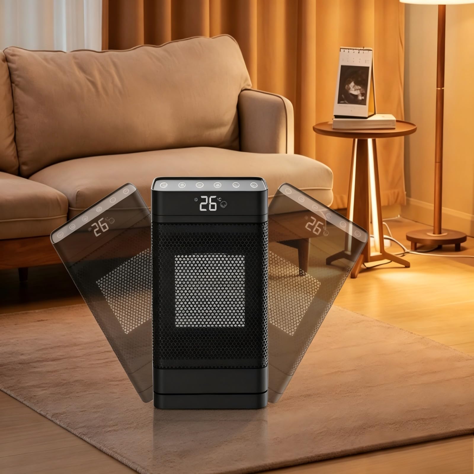 Chauffage soufflant de table silencieux idéal pour le bureau et la maison