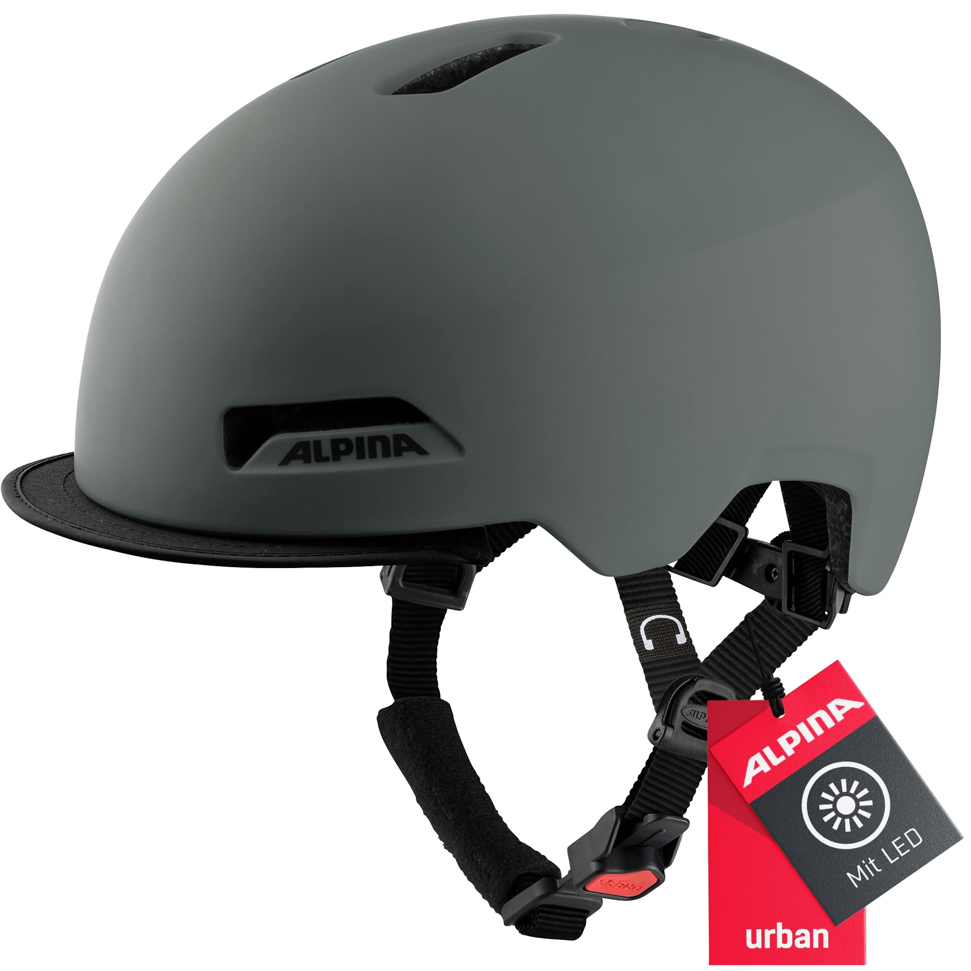 ALPINA Brooklyn, Casco da Bicicletta Unisex Adulto
