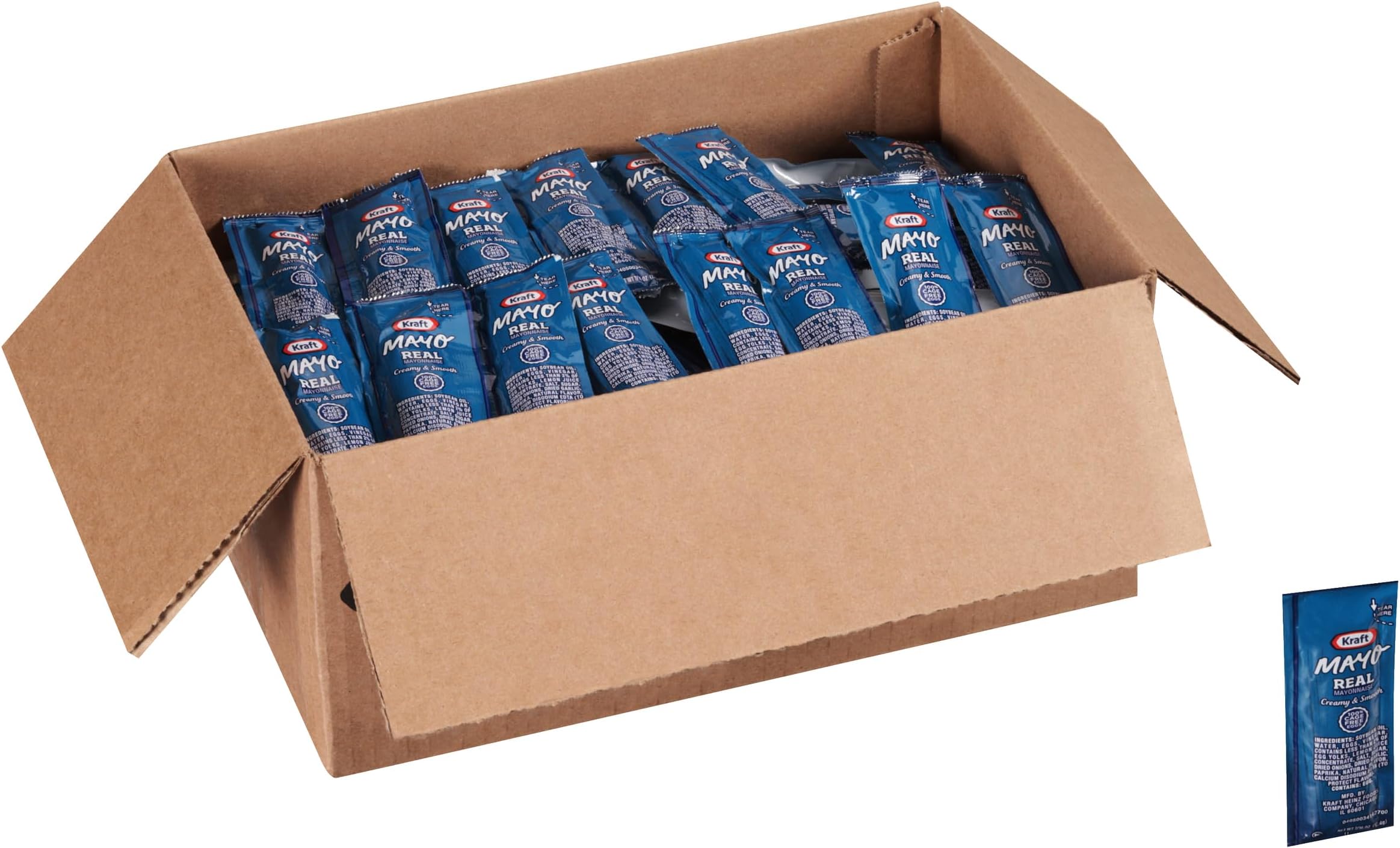 Single Serve Mayonnaise, 0.44 oz. Packets (Pack of 200)