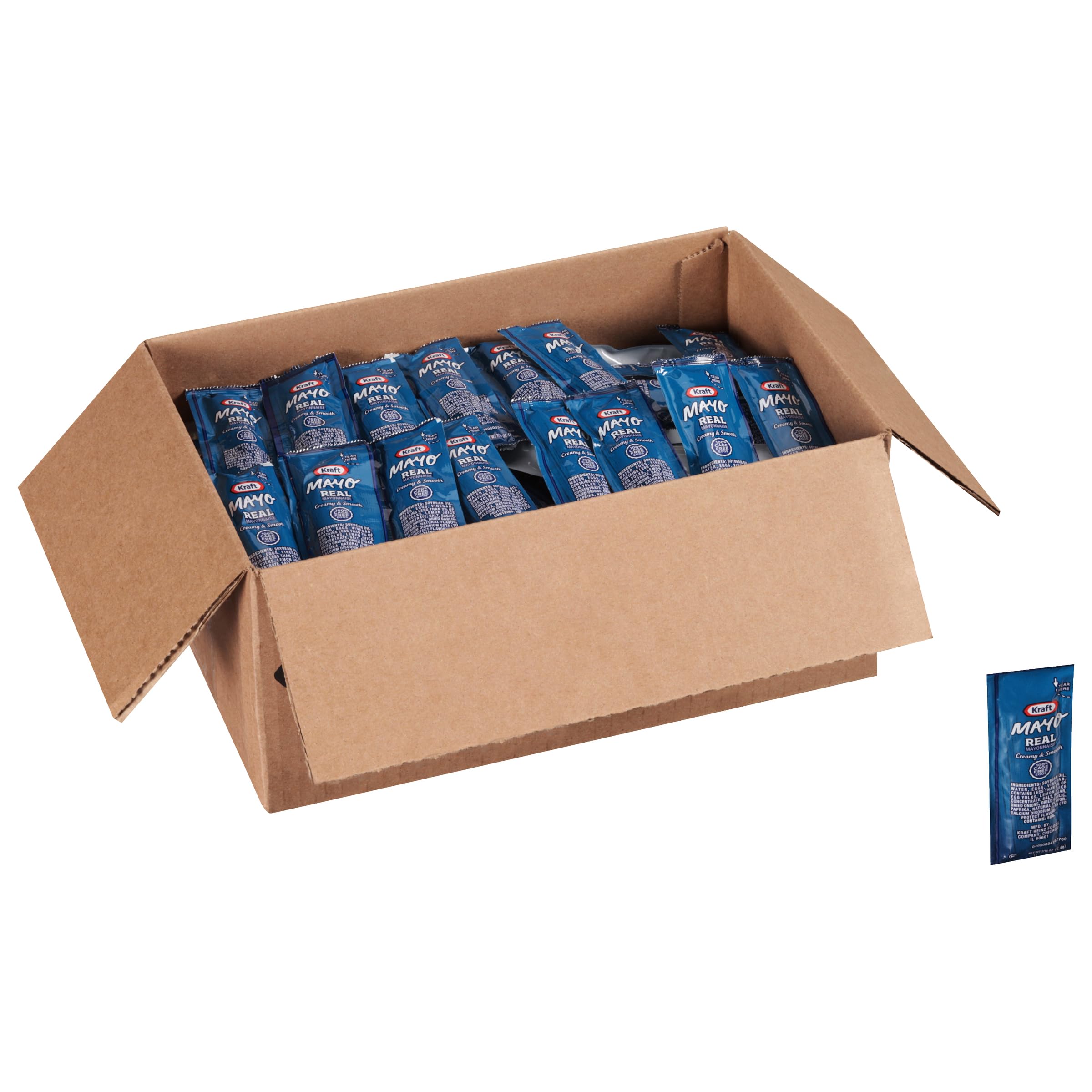KRAFT Single Serve Mayonnaise, 0.44 oz. Packets (Pack of 200)