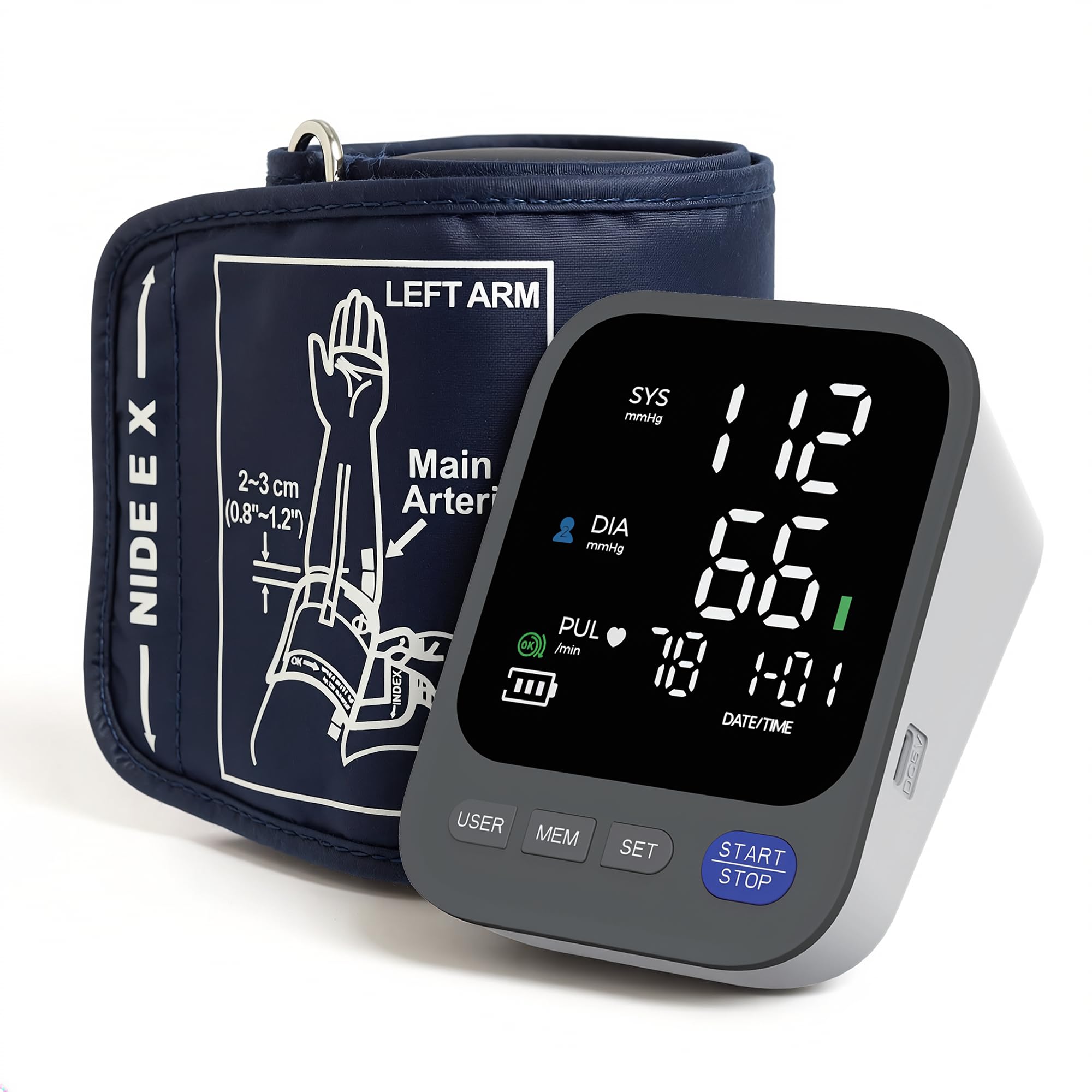 Photo 1 of FDA-Cleared Blood Pressure Monitor, Large Black LCD BP Machine, Wide Cuff