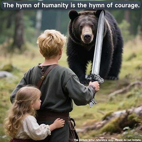 Miniatura 4 de 2pcs juguete espada romana espada Halloween Cosplay medieval caballero accesorio plata oro