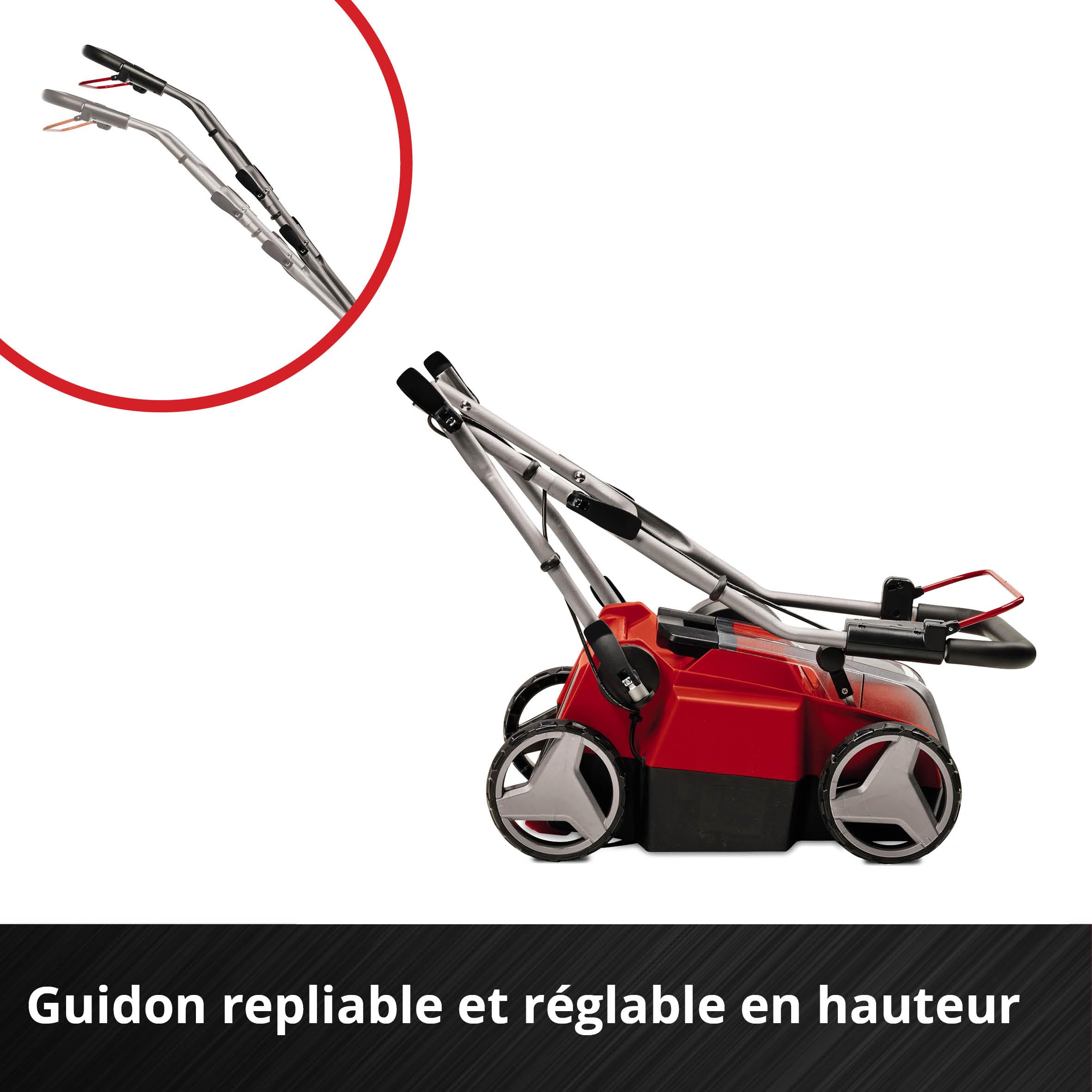 Einhell Scarificateur-aérateur sans Fil GE-SC 36/35 Li-Solo PXC (36 V, Largeur de Travail 35 cm, Moteur sans Charbon, Rouleau de Scarification à 16 Lames, Guidon Repliable, Vendu sans Batterie)