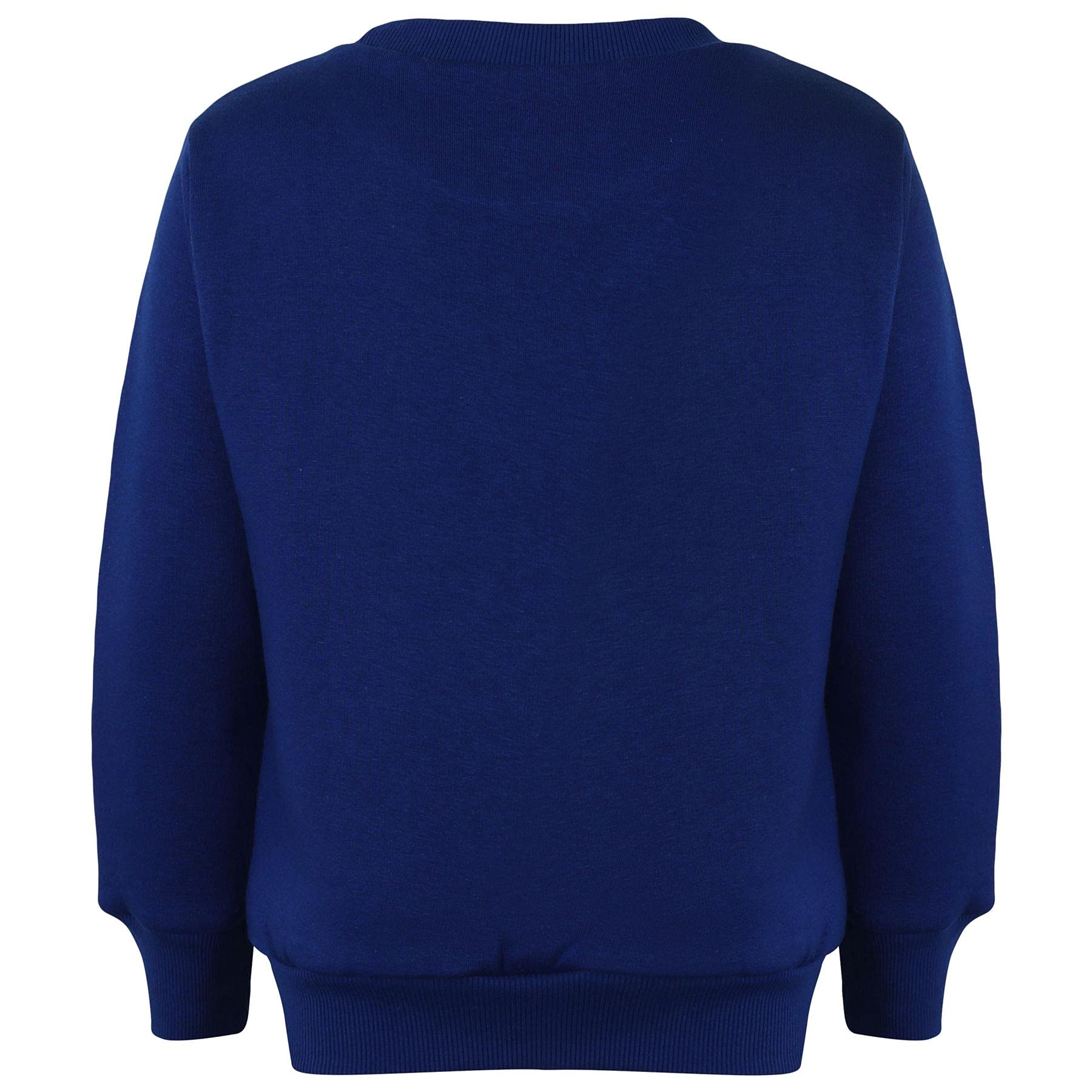 A2Z 4 Kids Chándal unisex de cuello redondo de forro polar para niñas y niños - T.S Plain Jumper 108 Royal 5-6