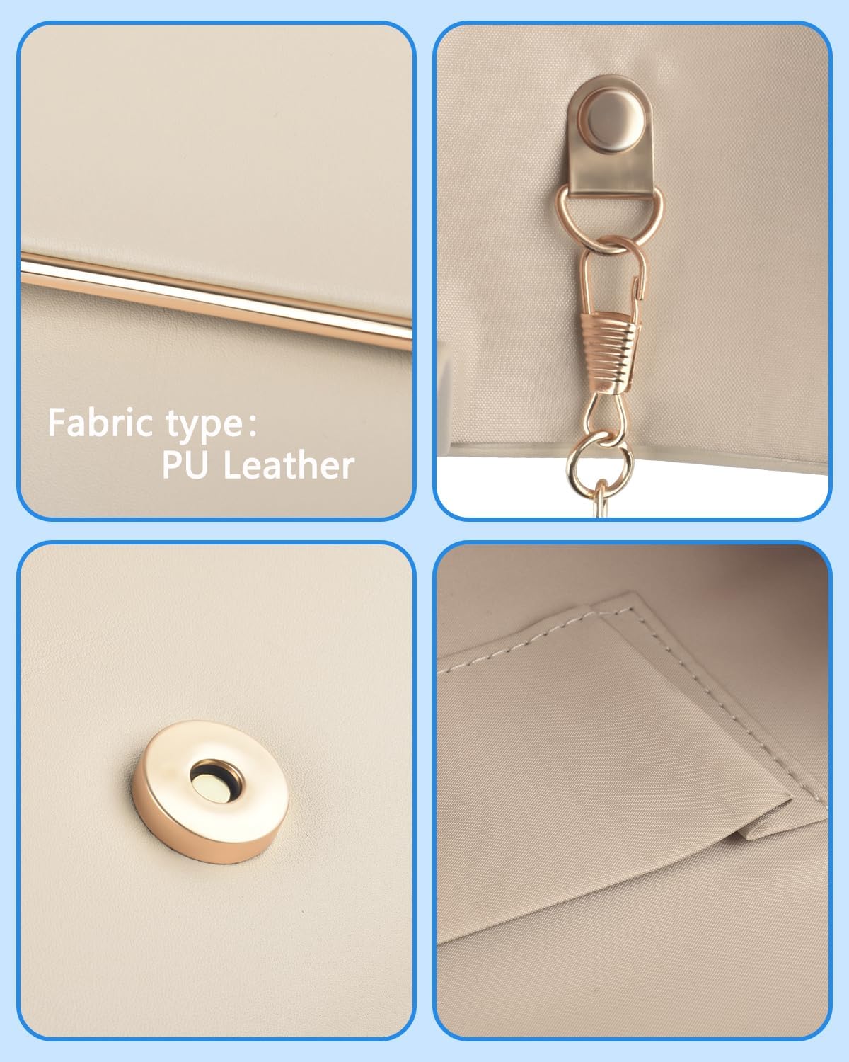 TINDTOP Clutch Purses for Women, PU Leather Formal Evening Bags Shoulder Party Handbags Wedding Cocktail Prom Clutches - Image 5