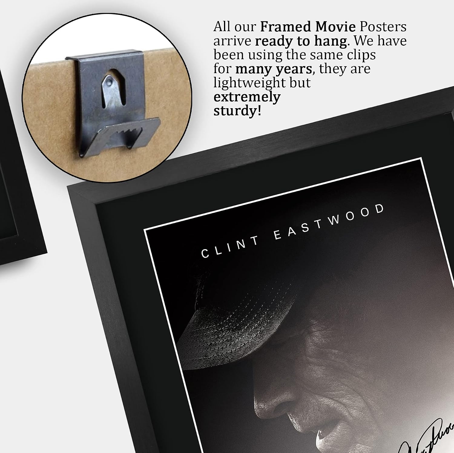 HWC Trading The Mule Movie Poster Clint Eastwood Signed 16 x 12 inch Framed Gift Printed Autograph Film Print Photo Picture Display - 16" x 12" Framed