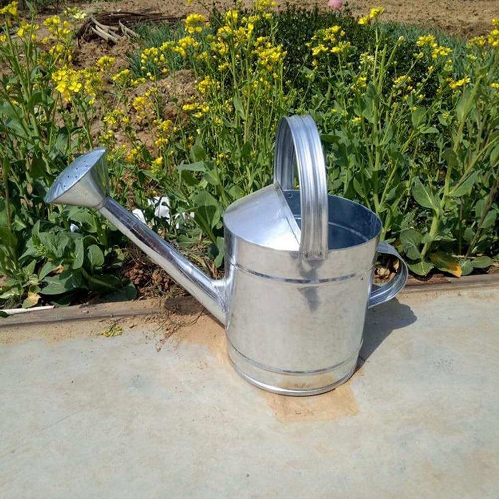 Großes Fassungsvermögen 10L Metallgießkanne Leichtgewicht Gartenbewässerer mit Langem Auslauf Blumengießkanne