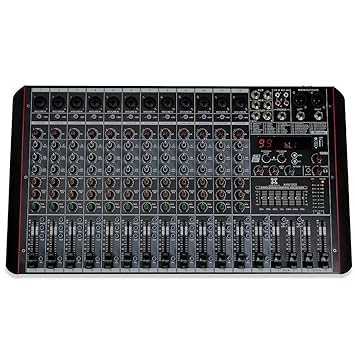 Xtreme Acoustics XAM1202 12-Channel Mixer Professional Audio Mixing Console with Hybrid Input Ports, Individual Phantom Power, Dual AUX output, Bluetooth Connectivity and 99 Digital Effects