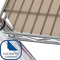 Vista 3 de Seville Classics Tapete protector de alambre ajustable resistente, no adhesivo, para estantes con cable, oficina, cocina, garaje, gris pardo