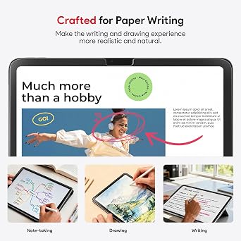 bersem Paperfeel Glass Screen Protector for iPad Air 11 Inch M4/M3/M2