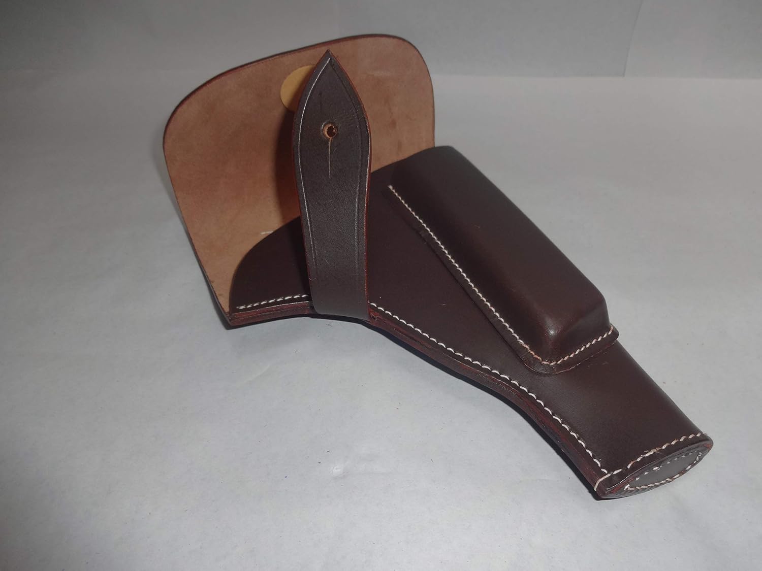 warreplica German P35 Radom Leather Holster - Dark Brown Color