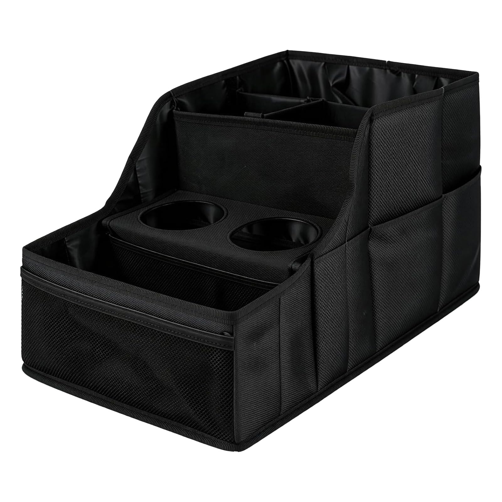 Kaeltsyn Strong Car Trunk Storage Bag with Sections and Reinforced Handles for Vehicles Portable Trunk Planner