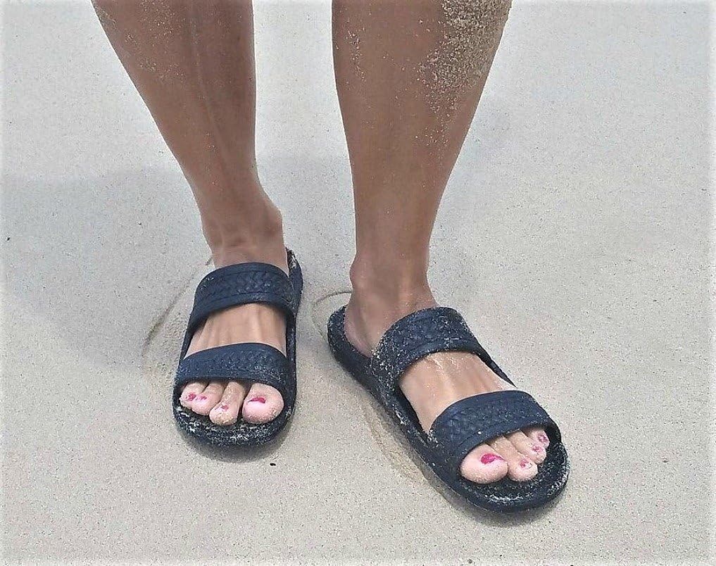 J-Slips Sandals for Women and Men - Comfortable Jesus Jandals for Beach - Waterproof Hawaiian Slides in 12 Colors, Sandalias 8 Women/6.5 Men Lava Rock image 3 of 9 B01NC38034