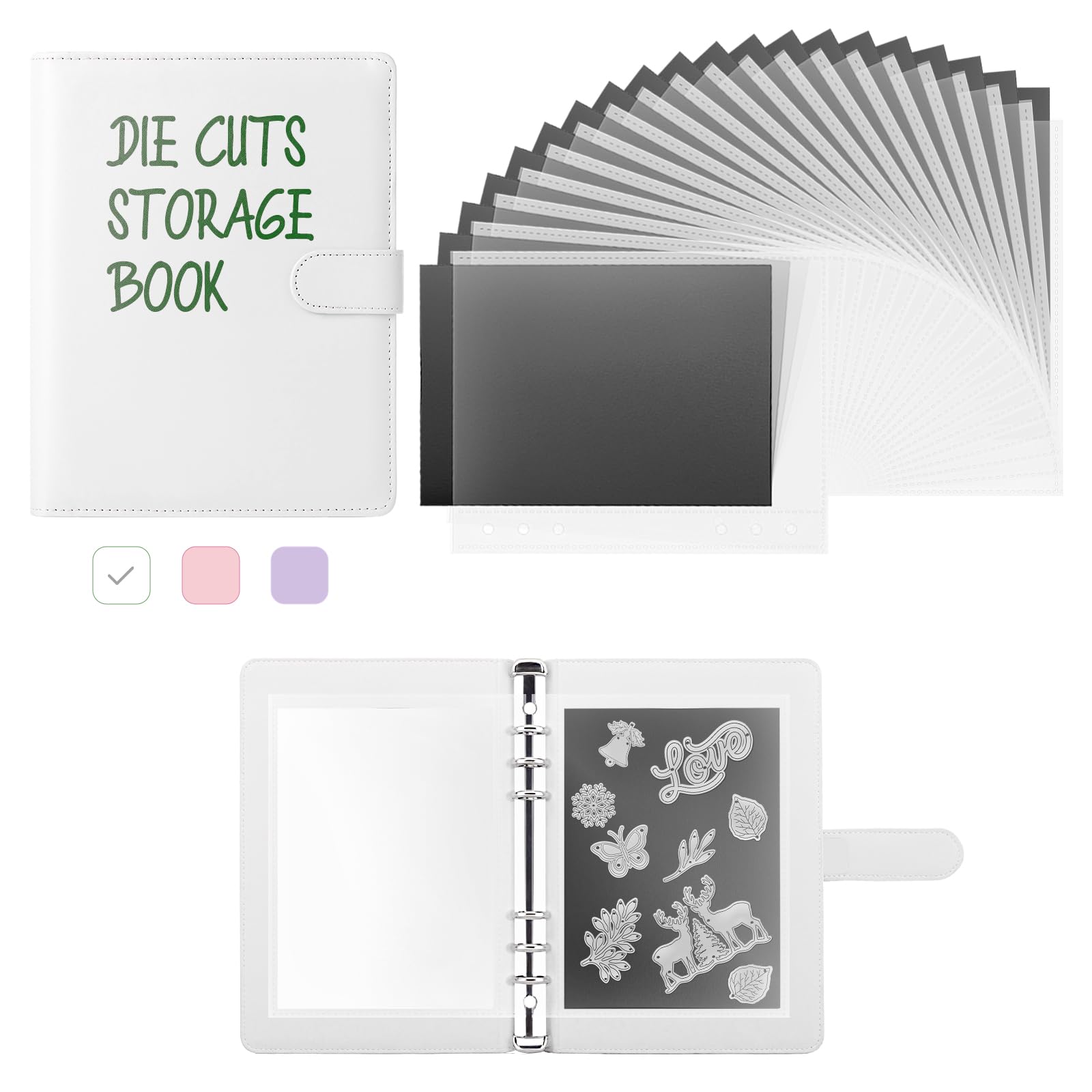 Amazon.com : Die Cut Storage 24Pcs/Set, KKJCXY 12 Pcs Magnetic