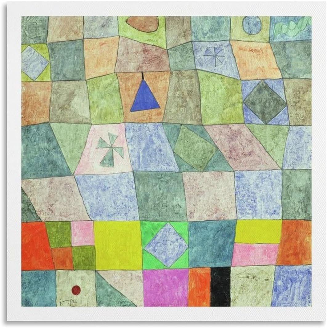 Impression Paul Klee affiche conviviale art mural abstrait 40x40 - 7