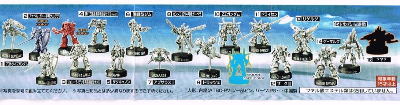 Amazon.co.jp: GANDAM ガンダム ミニフィギュアセレクション 6 No.3