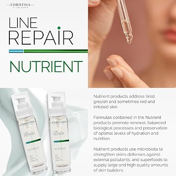 Cristina Nutrient Bio Satin Face Serum - 30 ml - Squalane, Vitamin A and Vitamin C Serum for Face for Even, Radiant Glow and Firmer Complexion - For Dry, Normal and Sensitive Skin