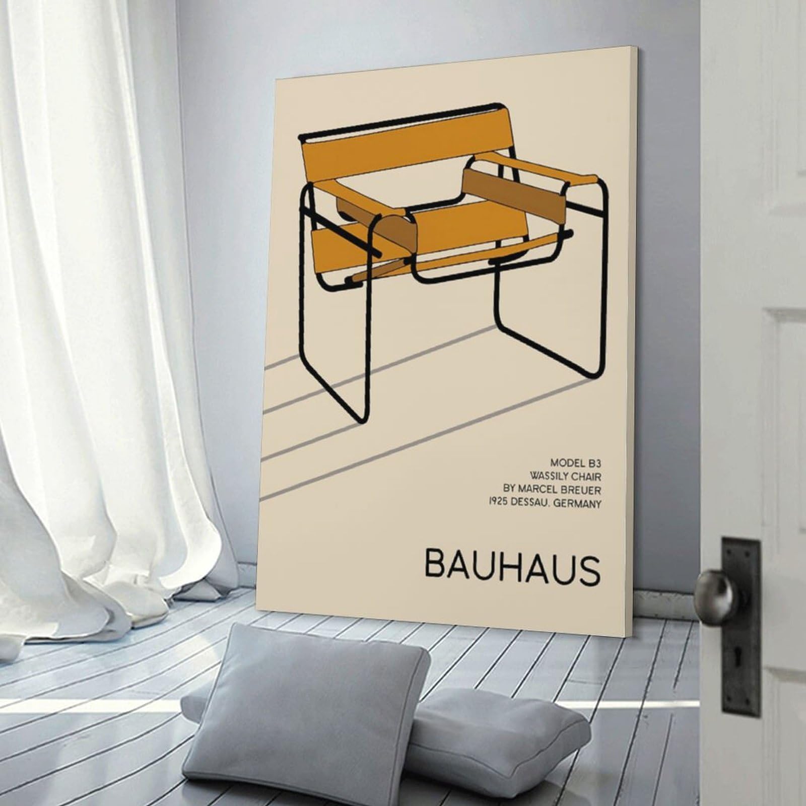 バウハウス Bauhaus アートポスター A2版　ワシリーチェア Amazon.co.jp: ワシリーチェア展ポスター バウハウスポスター