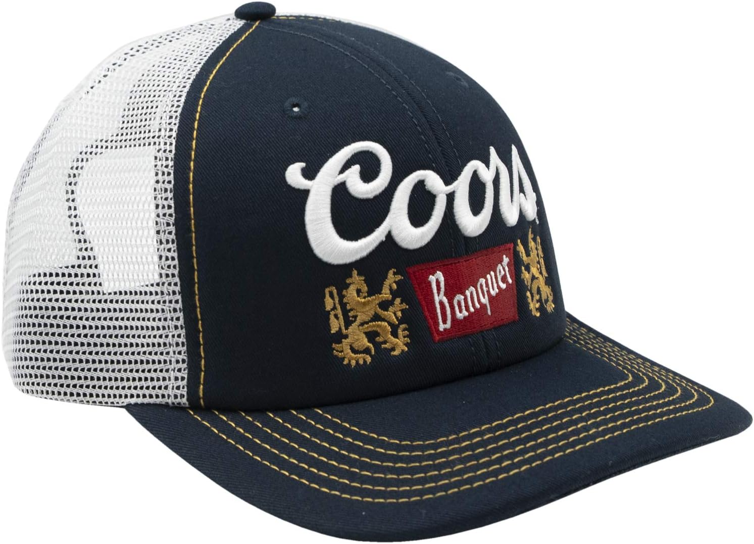 Coors Basic Beer Snapback Trucker Cap Navy/White