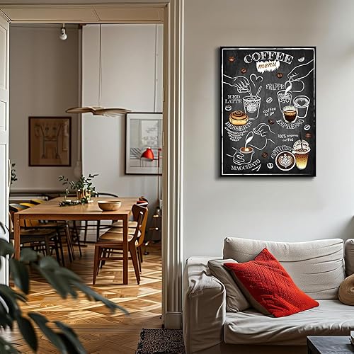 Miniatura 2 de Lienzo retro de café para pared, pinturas de cafetería, decoración de pared, póster para amantes del café, impresión de arte para sala de estar,