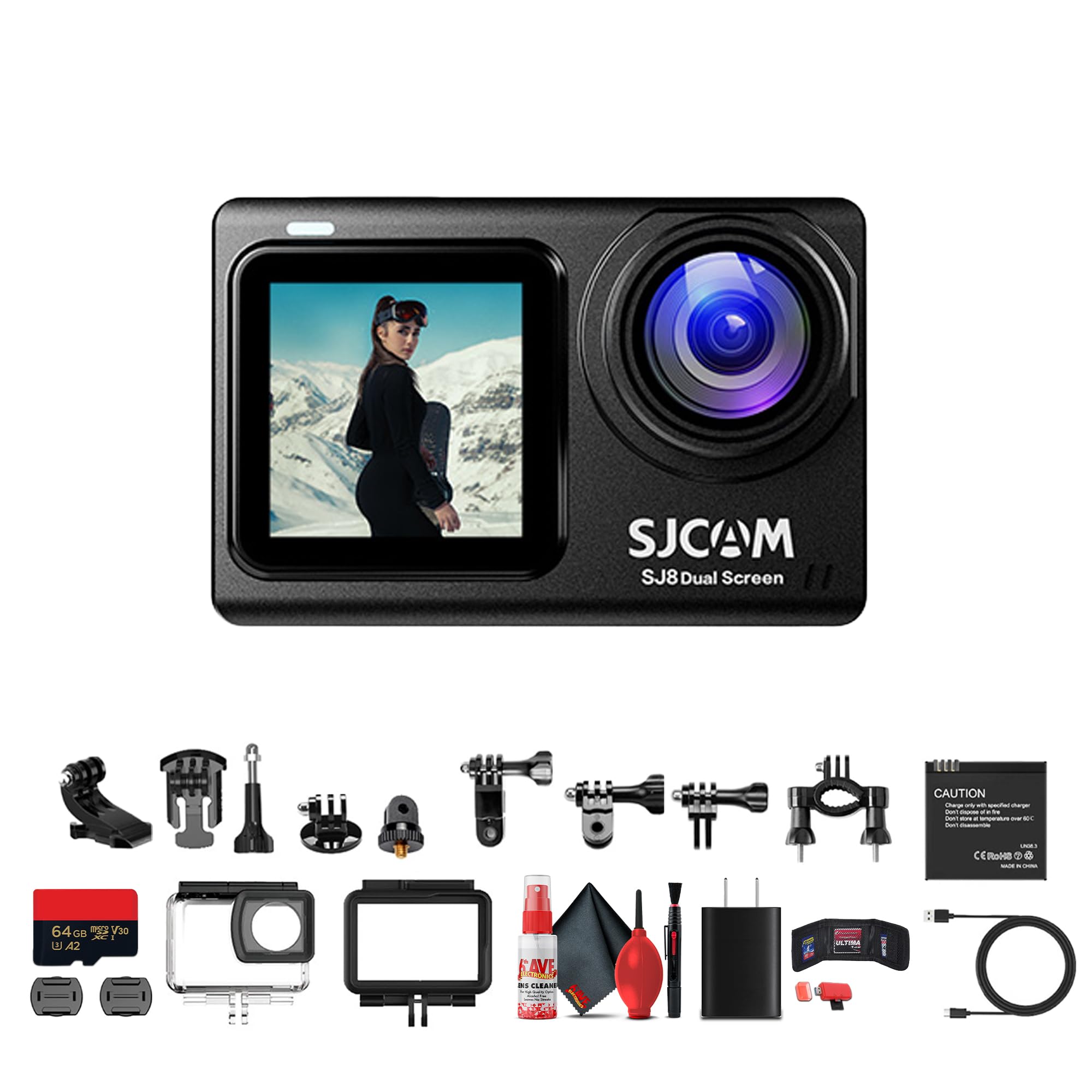 ビデオカメラ SJCAM Amazon.com : SJCAM SJ8 Dual Screen Action Camera with Dual