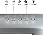 CIARRA Hotte de portée 30 inch Sous Cabinet Hotte de ventilation sans conduit pour cuisinière de cuisine avec 3 Ventilateur d'échappement de vitesse en acier inoxydable