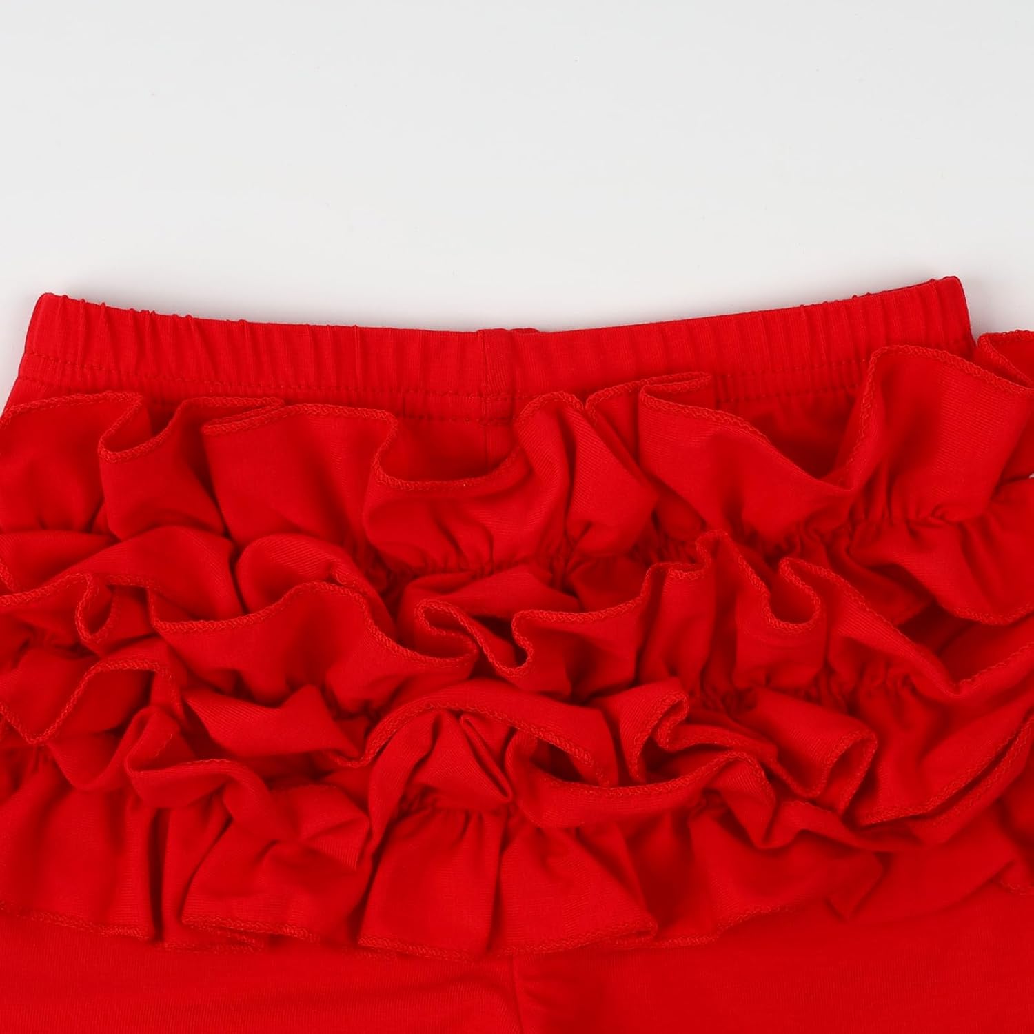 HOOLCHEAN Baby Toddler and Little Girls Ruffles Buttocks Leggings Solid Color Pants - Image 3
