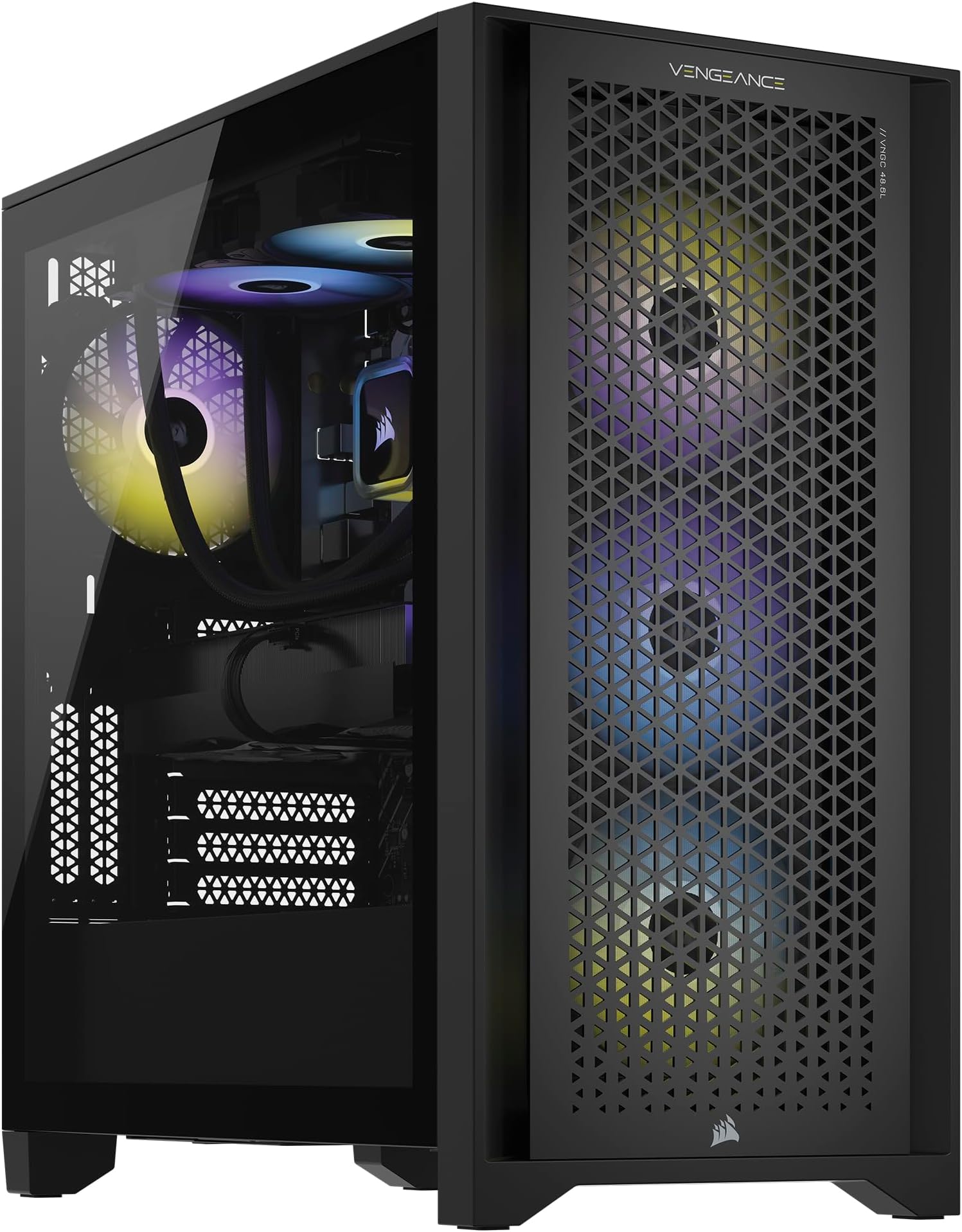 Corsair Vengeance i7500 Series Gaming PC - Liquid Cooled Intel Core i9 14900KF CPU - NVIDIA GeForce RTX 4090 GPU - 64GB Vengeance RGB DDR5 Memory - 2TB M.2 SSD - Black