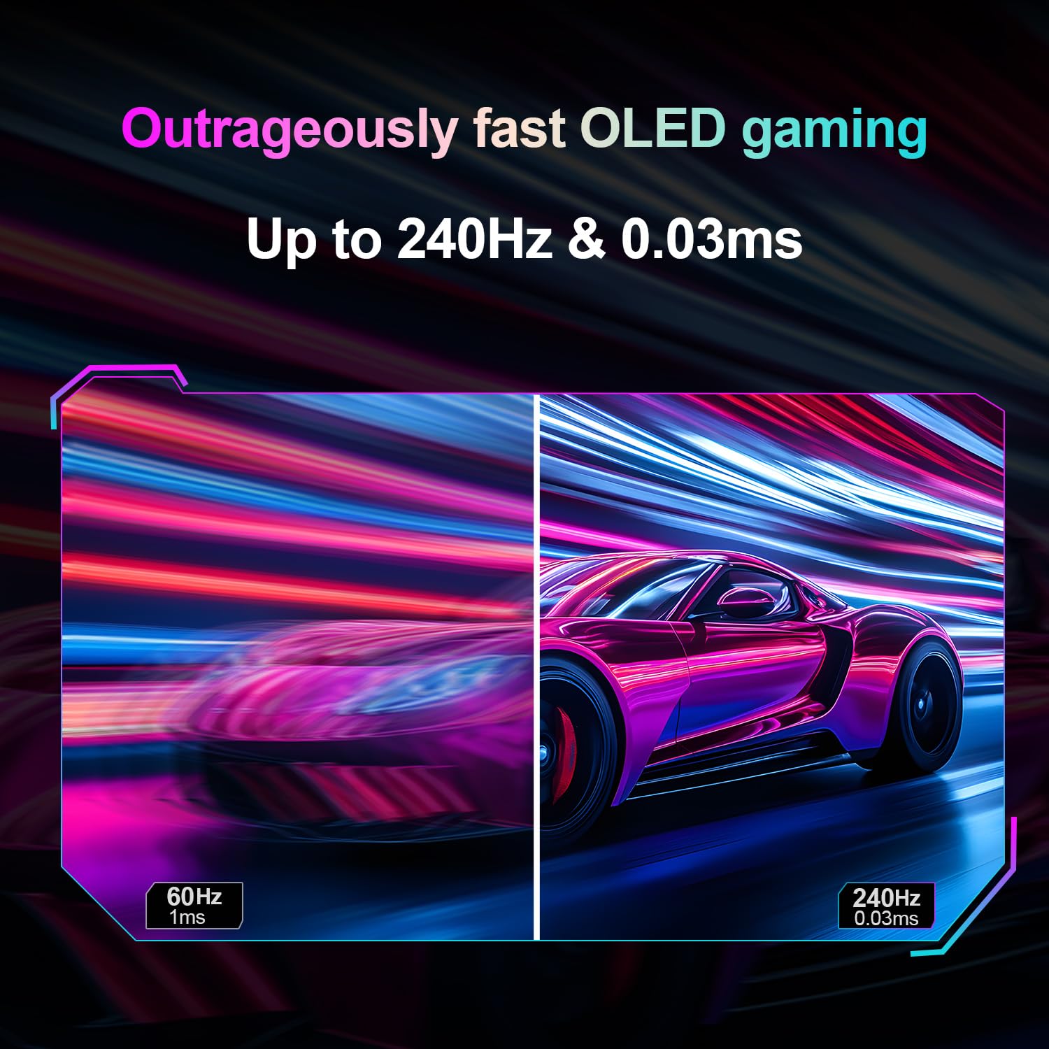 ArcticPro 27 Inch QD-OLED Gaming Monitor 240Hz, QHD 1440p, 0.03ms(GtG) view 4