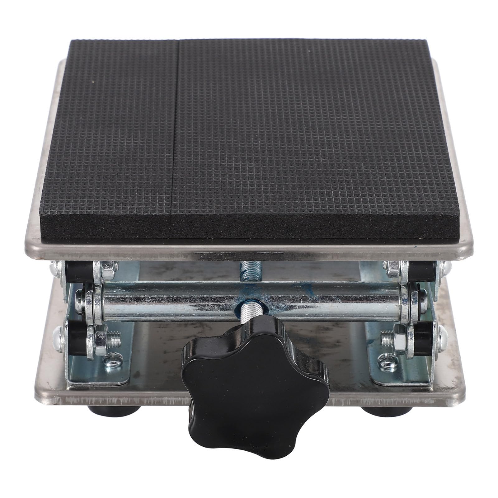 Plataforma Elevadora para Laboratorio de Acero Inoxidable Mecanismo de Tijera y Superficie Acolchada Ajustable de 70 a 260mm para Experimentos Científicos