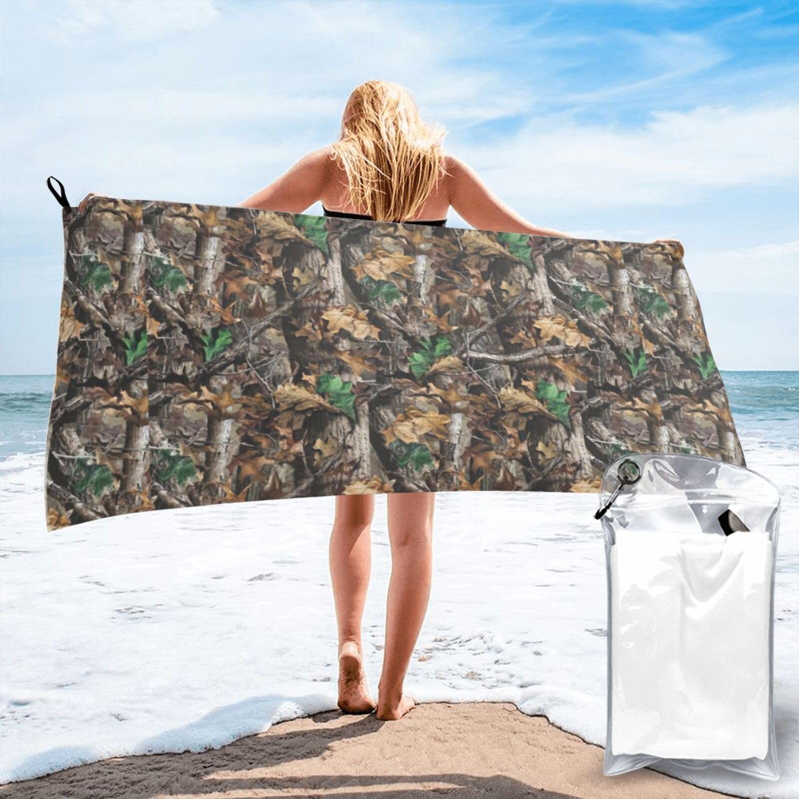 Serviettes de bain pour camping et natation compactes Cold Tree