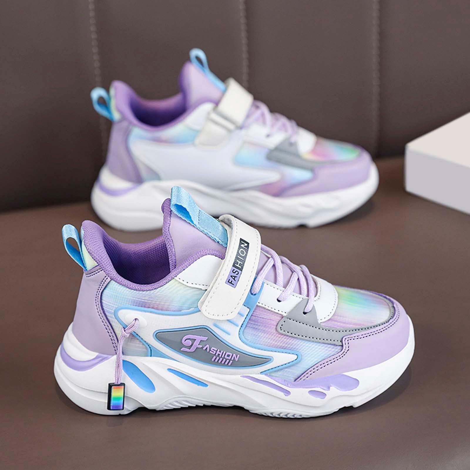 Generisch Schuhe Mädchen Turnschuhe Mädchen Sportschuhe Kinder Turnschuhe Kinder Hallenschuhe Kinderschuhe Atmungsaktiv Laufschuhe Sneaker
