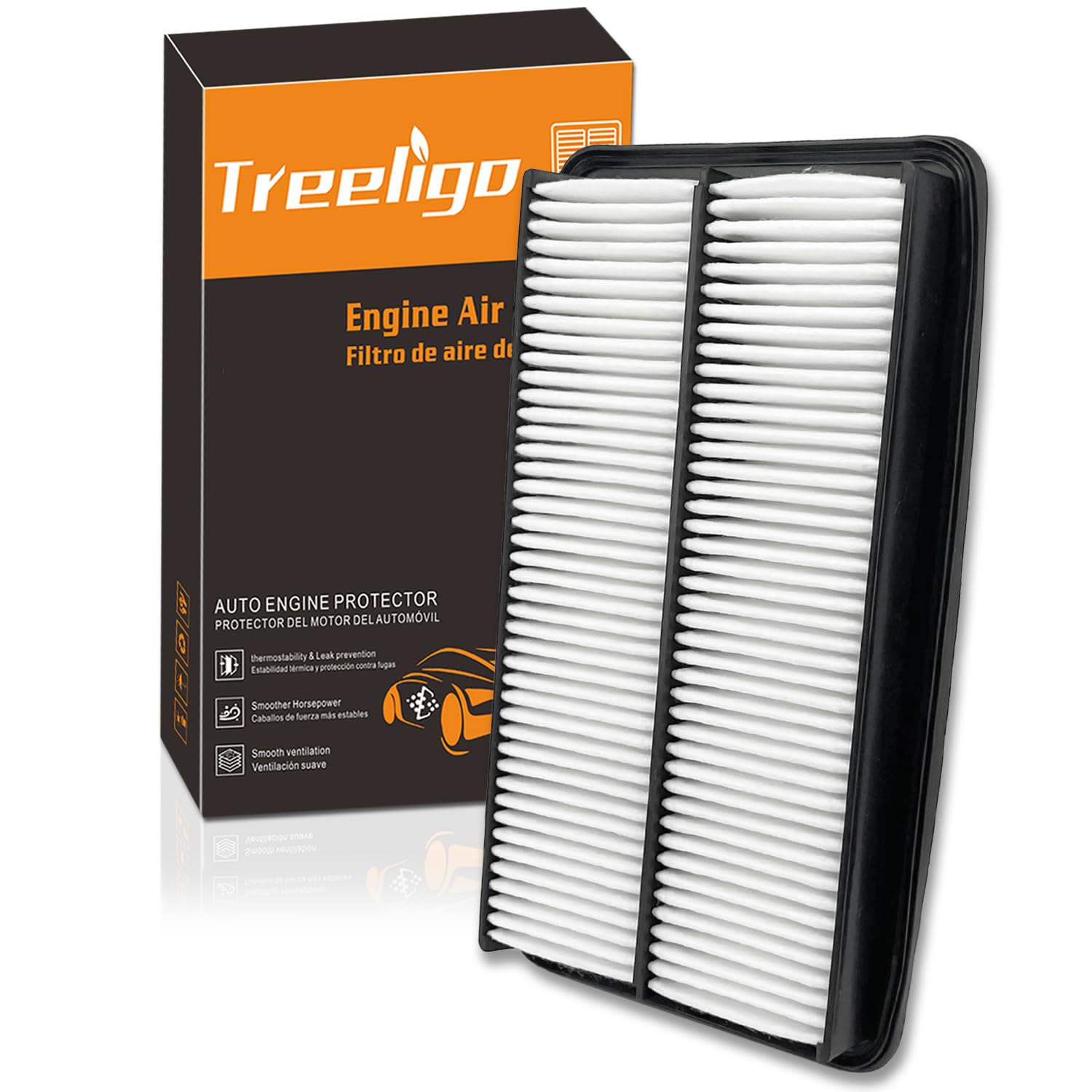 CA10013 Engine Air Filter, Replacement for Pilot 2009-2015 Odyssey 2005-2010 MDX 2007-2009, Provides Up to 12 Months/12,000 Miles Filter Protection