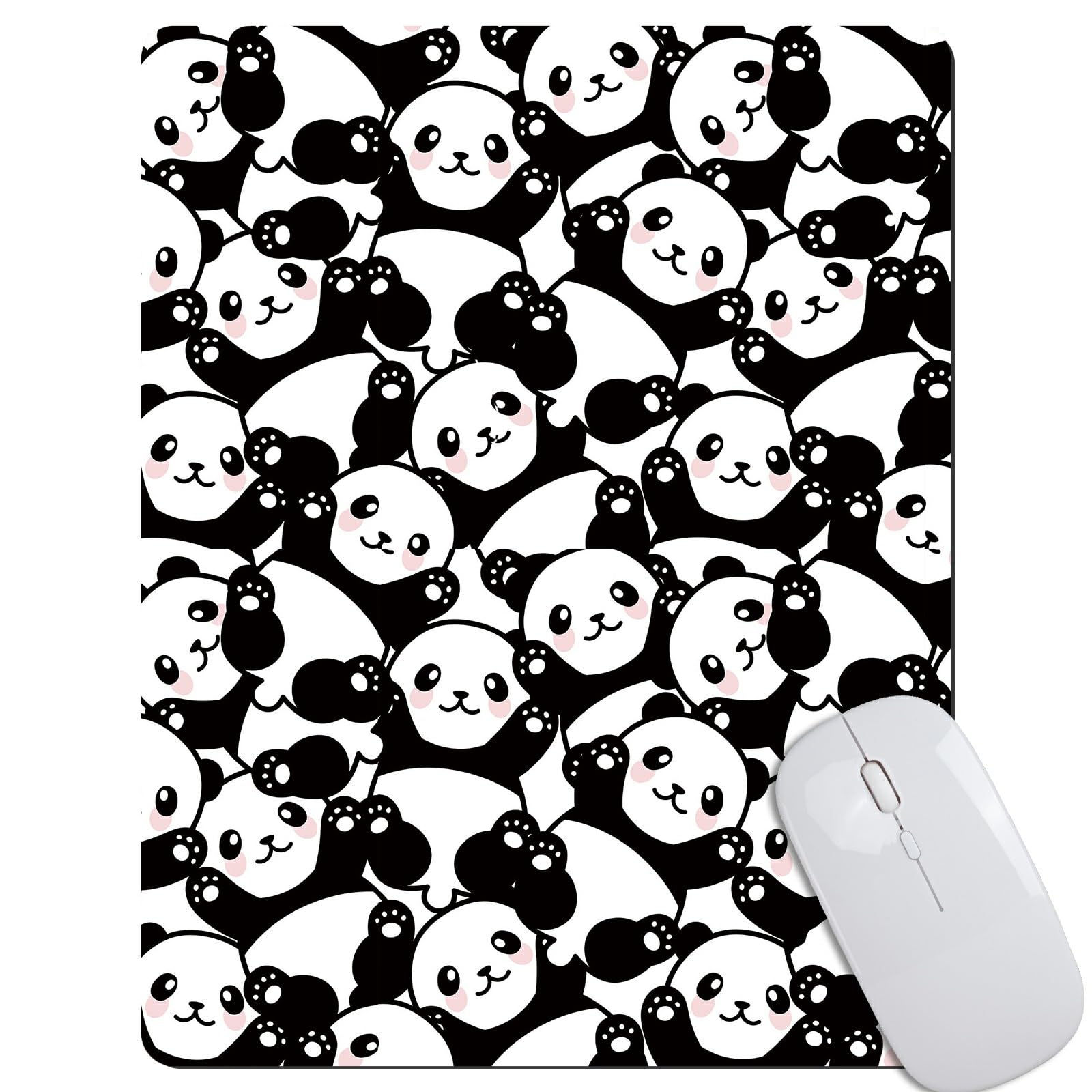 Cute Panda Mouse Pad Mat for Laptop Mousepads Non-Slip Rubber Base Mouse Pads for Compute Working Home Office Accessories