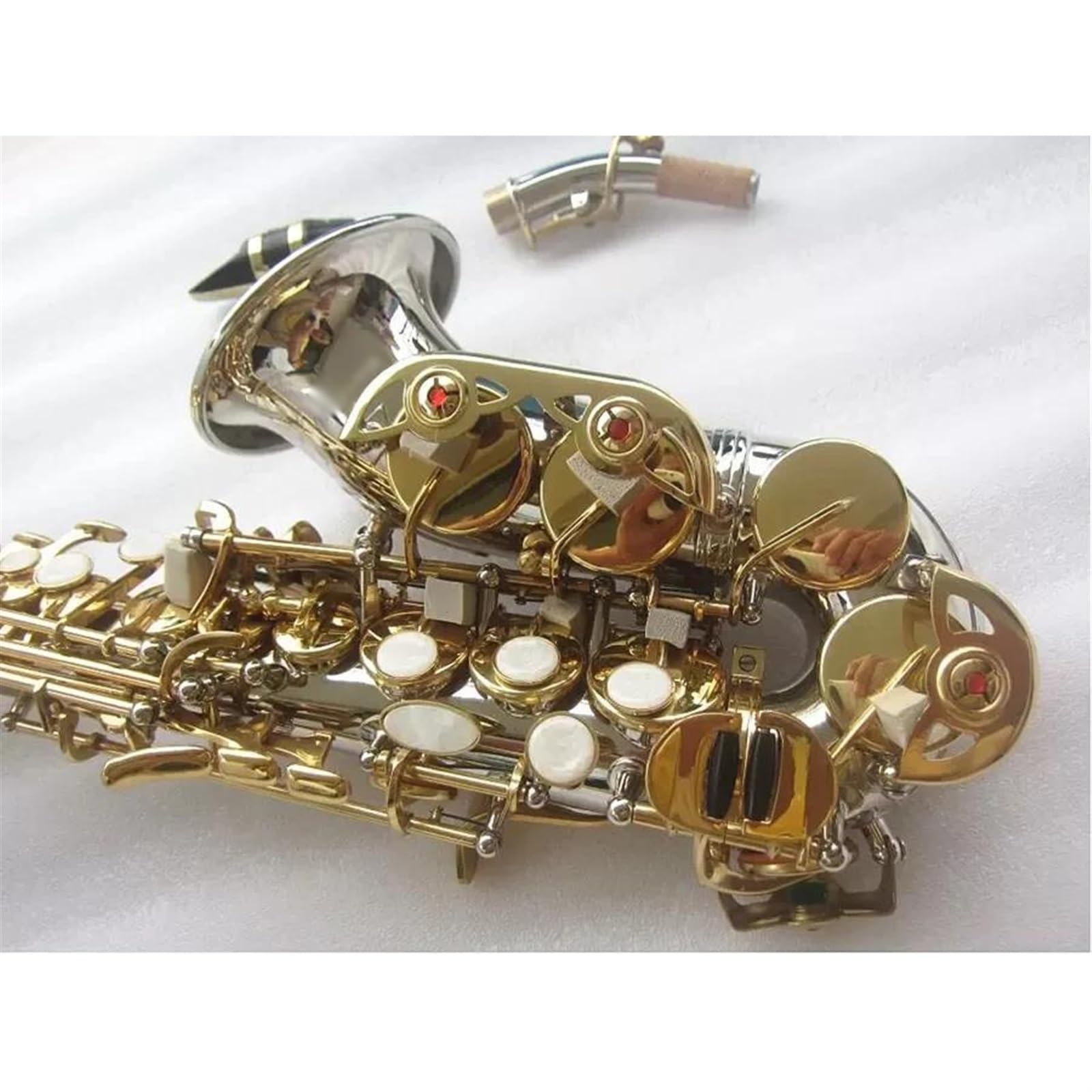 Amazon | ソプラノサックス カーブドソプラノサックス ニッケル